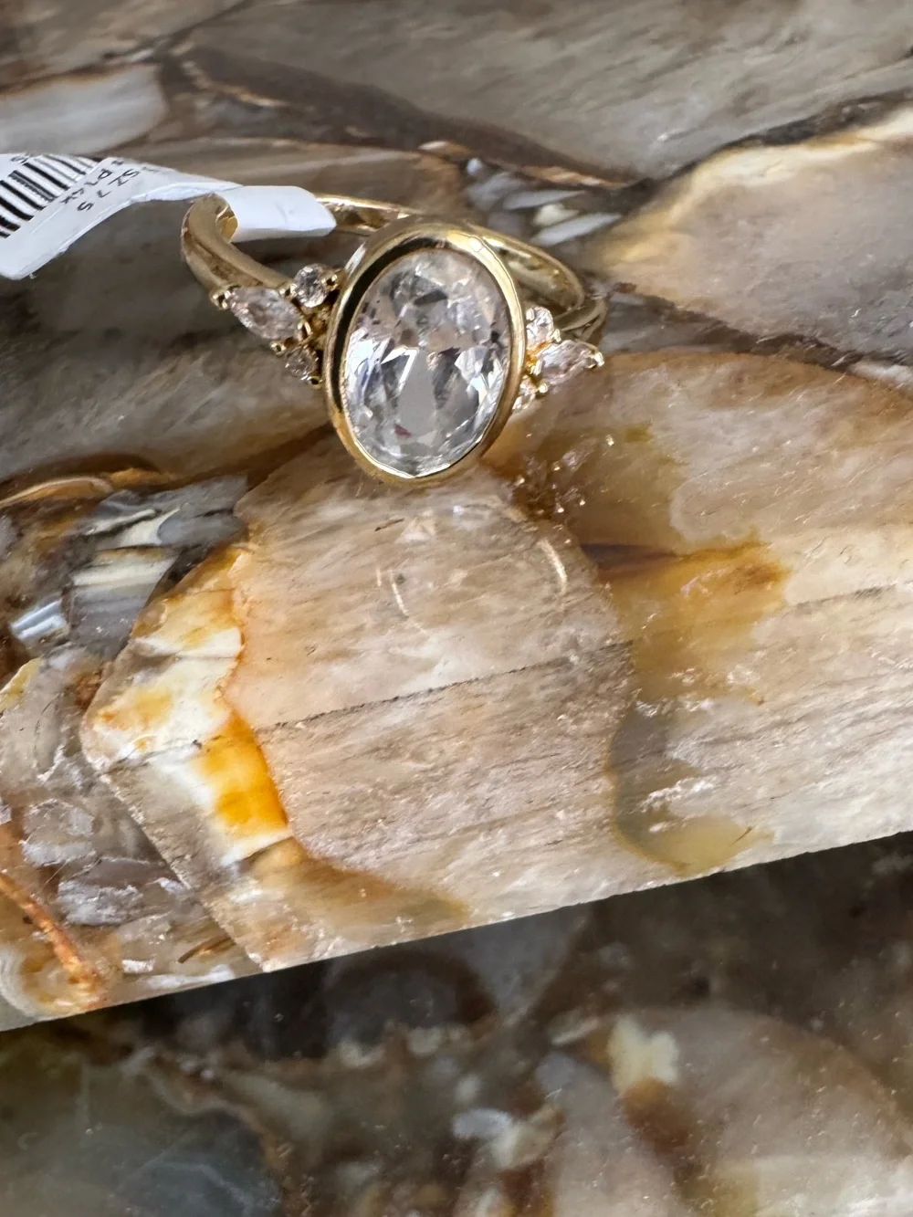 2ct Bezel Oval Ring - Picture 10 of 11